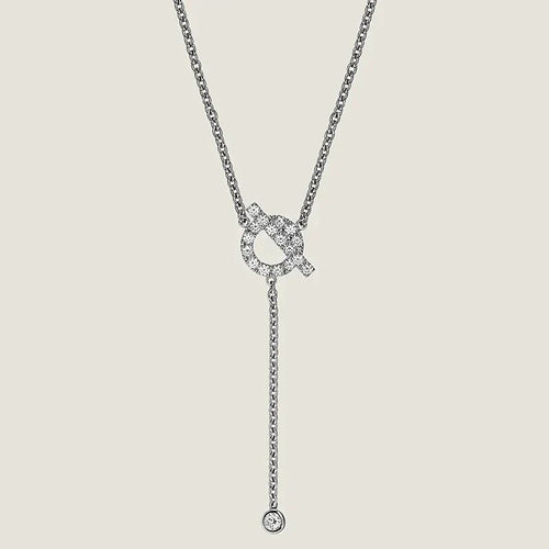 [Aurelle Style]FINESSE SILVER DIAMOND NECKLACE