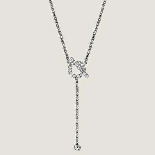 [Aurelle Style]FINESSE SILVER DIAMOND NECKLACE