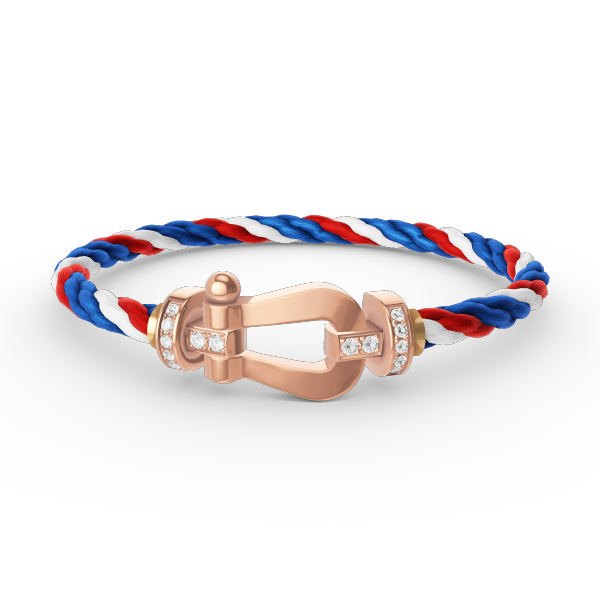 [Aurelle Style]FORCE LARGE HORSESHOE HALF DIAMOND BRACELET ROSE GOLD
