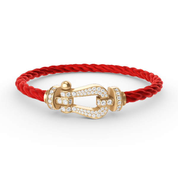 [Aurelle Style]FORCE LARGE HORSESHOE FULL DIAMOND BRACELET GOLD