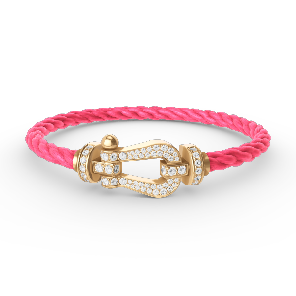 [Aurelle Style]FORCE LARGE HORSESHOE FULL DIAMOND BRACELET GOLD