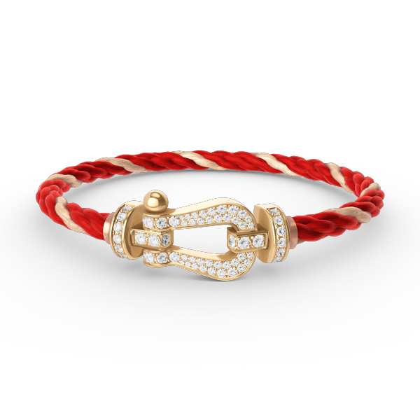 [Aurelle Style]FORCE LARGE HORSESHOE FULL DIAMOND BRACELET GOLD