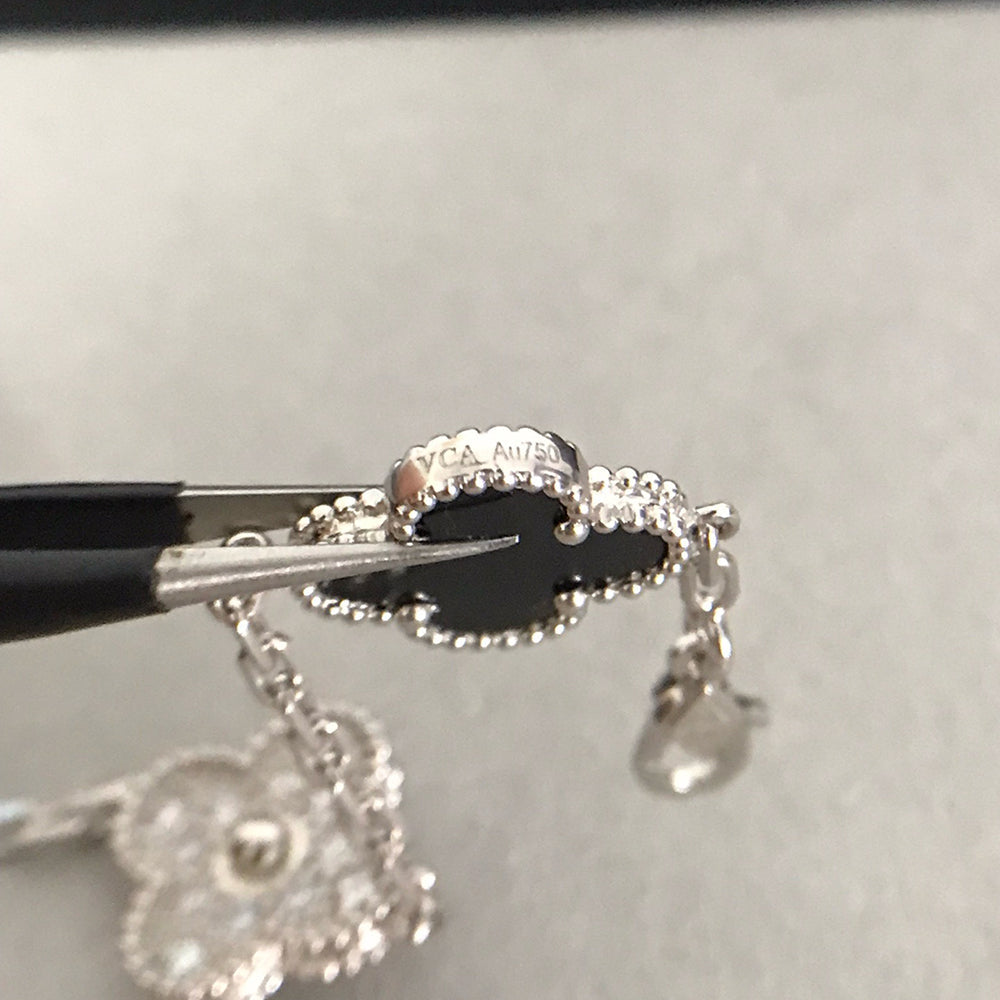 [Aurelle Style] CLOVER 5 MOTIF ONYXS BRACELET COLLECTION