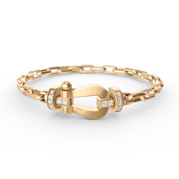 [Aurelle Style]FORCE LARGE HORSESHOE CLASP  METAL BRACELET