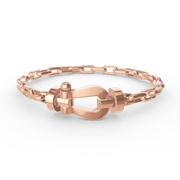 [Aurelle Style]FORCE LARGE HORSESHOE CLASP  METAL BRACELET