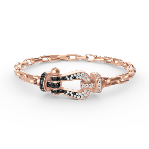 [Aurelle Style]FORCE LARGE HORSESHOE CLASP  METAL BRACELET
