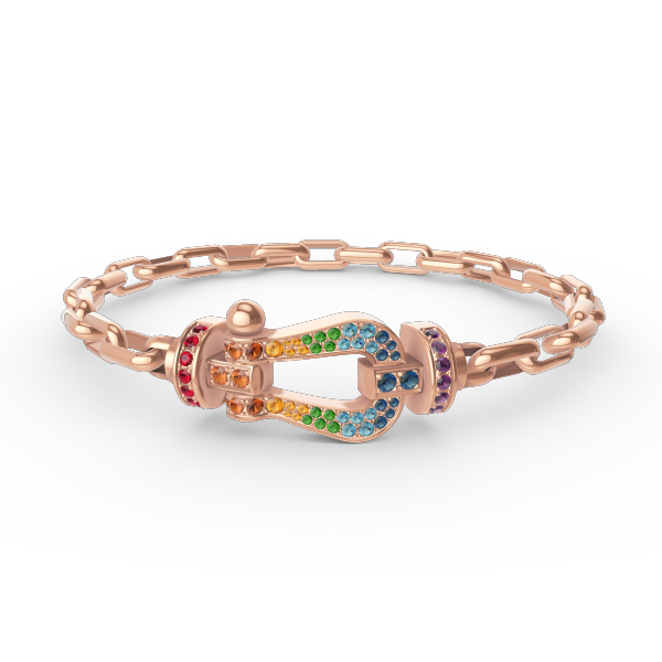 [Aurelle Style]FORCE LARGE HORSESHOE CLASP  METAL BRACELET