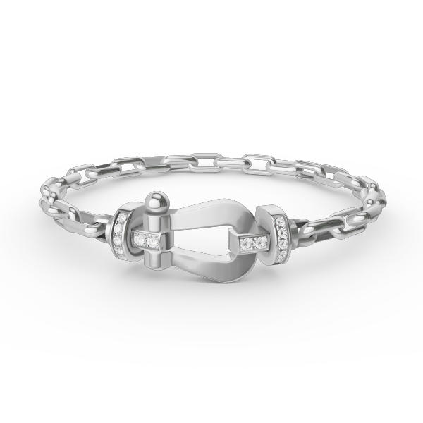 [Aurelle Style]FORCE LARGE HORSESHOE CLASP  METAL BRACELET