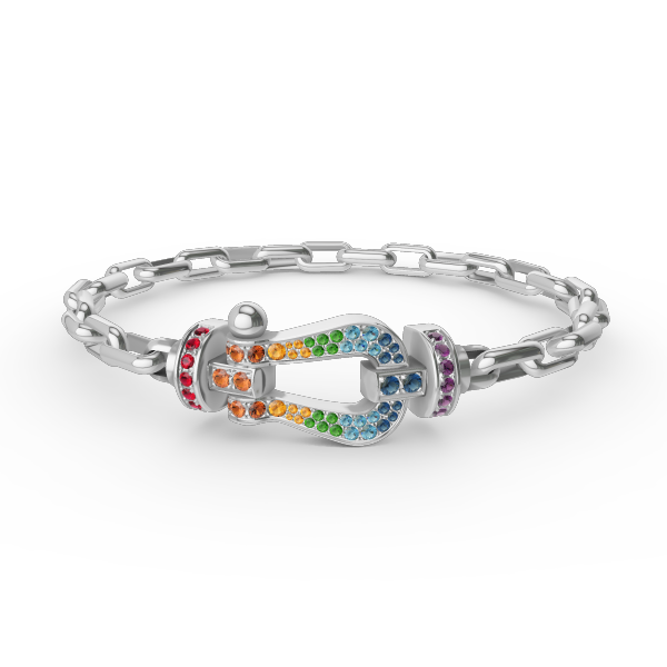 [Aurelle Style]FORCE LARGE HORSESHOE CLASP  METAL BRACELET