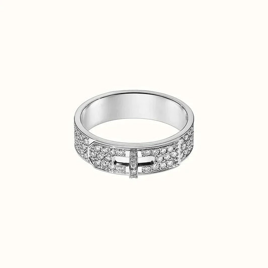 [Aurelle Style]KELLY SILVER DIAMOND RING