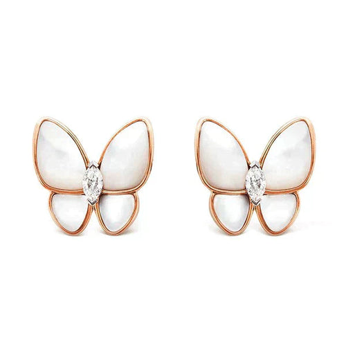 [Aurelle Style]BUTTERFLY MOP DIAMOND EARRINGS