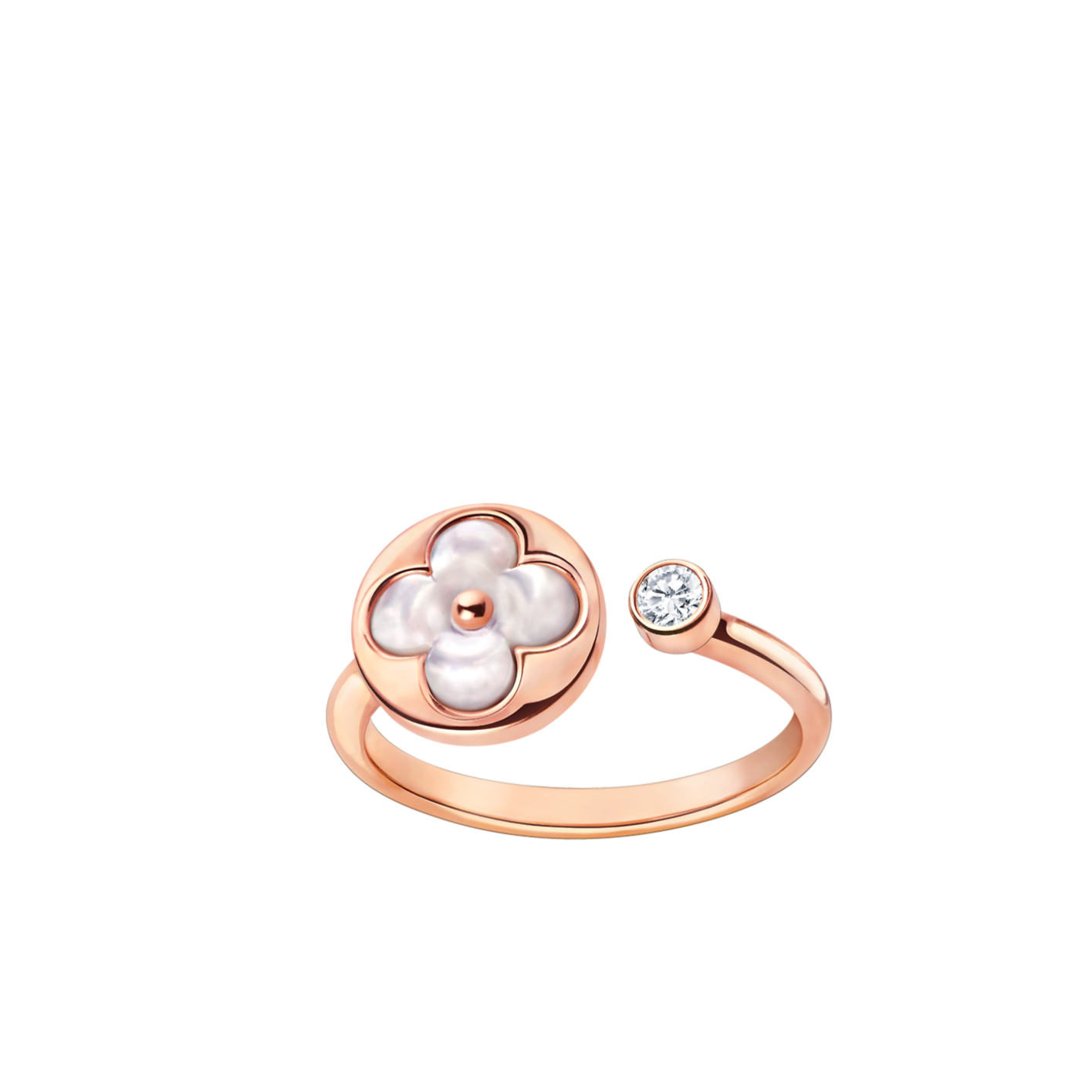 [Aurelle Style]SUN 1 DIAMOND PINK MOP RING