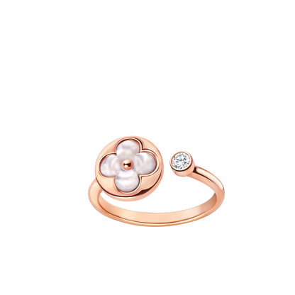 [Aurelle Style]SUN 1 DIAMOND PINK MOP RING