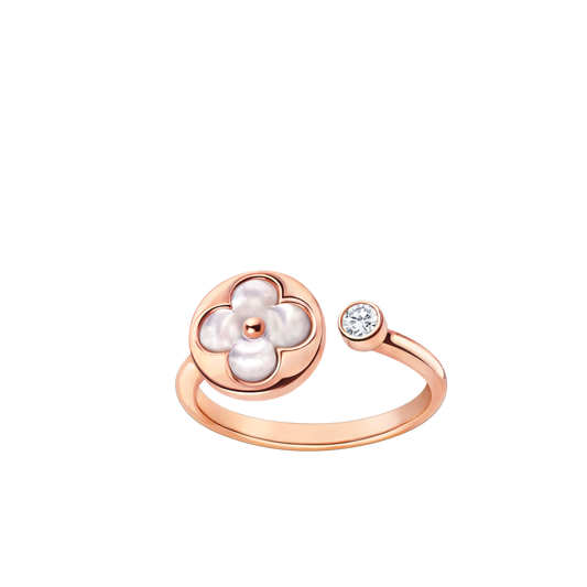 [Aurelle Style]SUN 1 DIAMOND PINK MOP RING