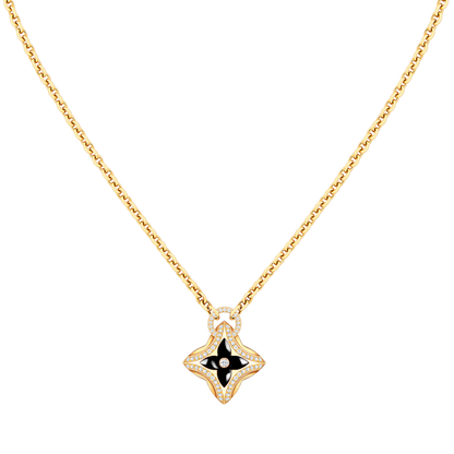 [Aurelle Style]STAR PEDANT PINK GOLD DIAMOND NECKLACE
