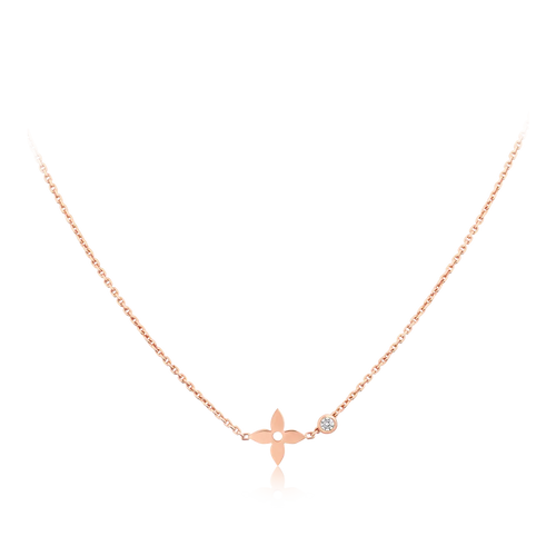 [Aurelle Style]BLOSSOM PENDANT PINK GOLD AND DIAMOND