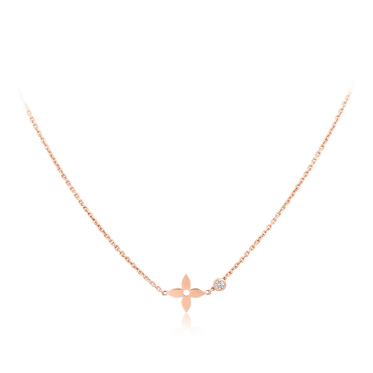 [Aurelle Style]BLOSSOM PENDANT PINK GOLD AND DIAMOND