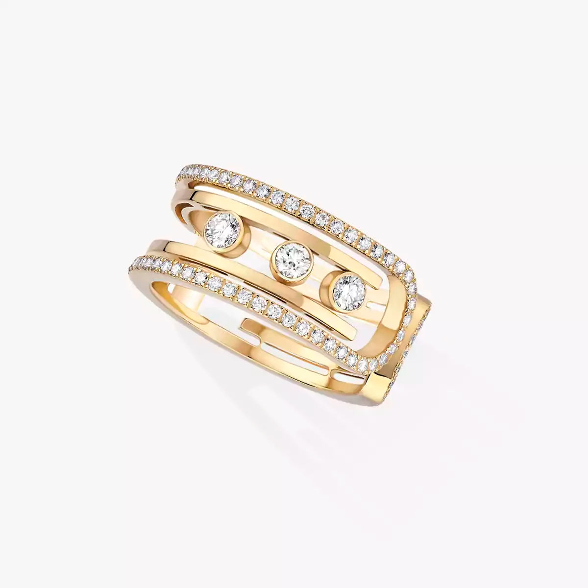 [Aurelle Jewelry]Move 10th Diamond Ring in Gold