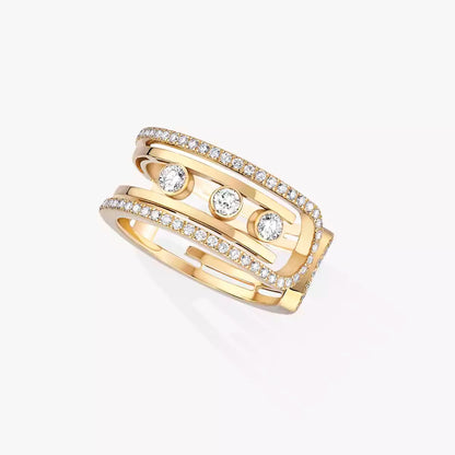 [Aurelle Jewelry]Move 10th Diamond Ring in Gold