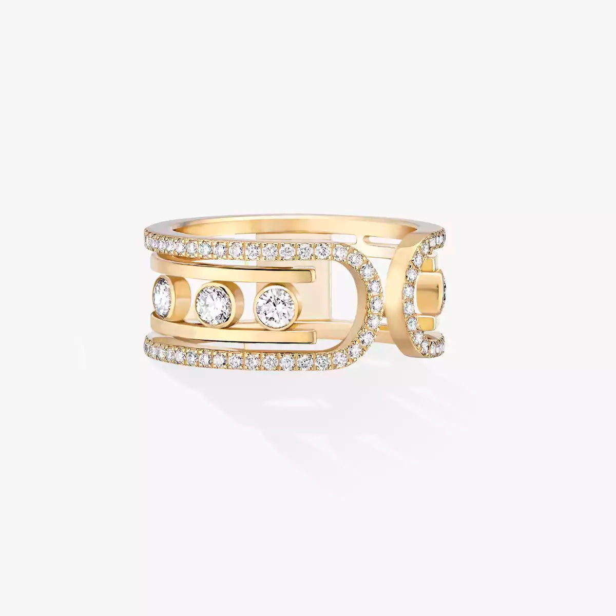 [Aurelle Jewelry]Move 10th Diamond Ring in Gold