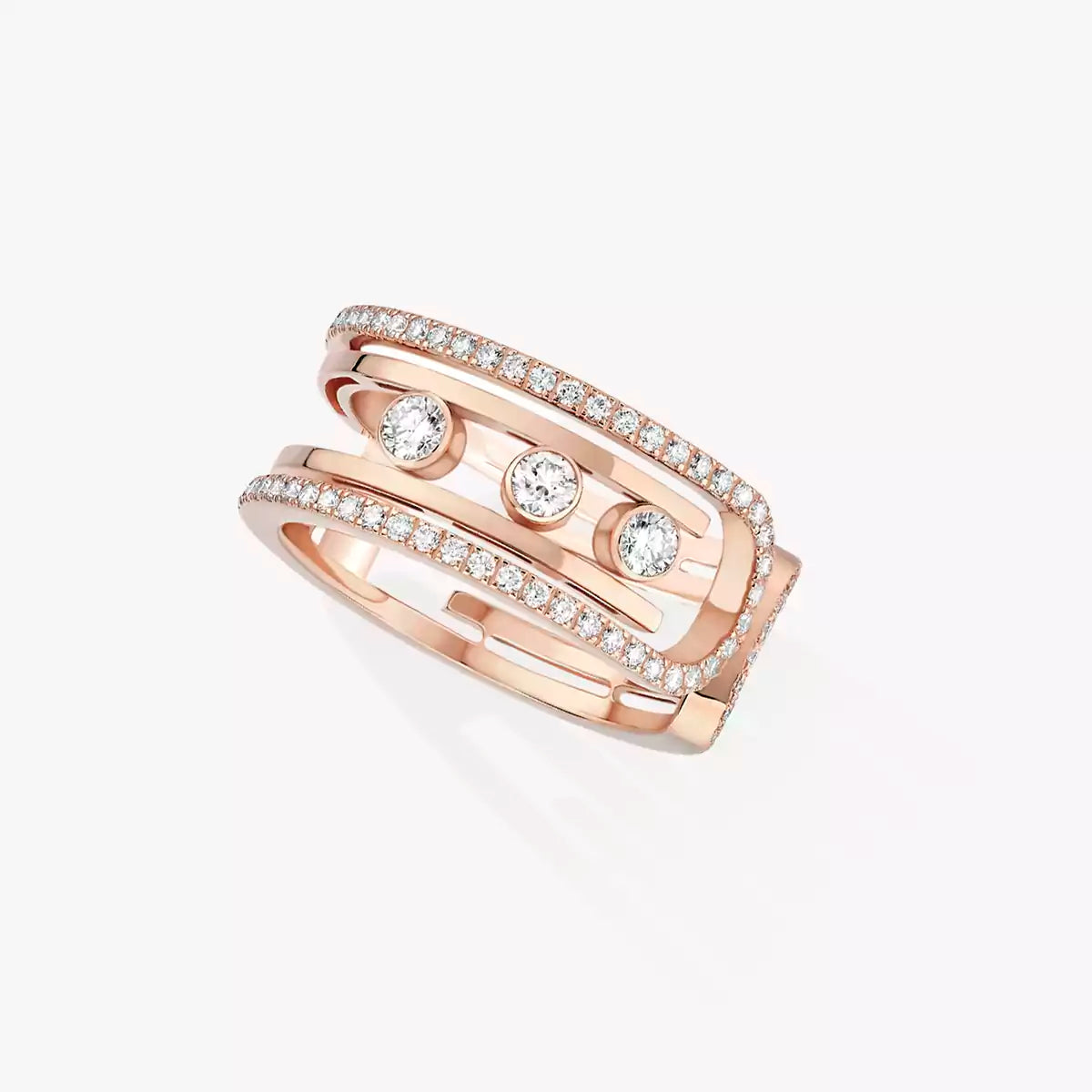 [Aurelle Jewelry]Move 10th Diamond Ring in Gold