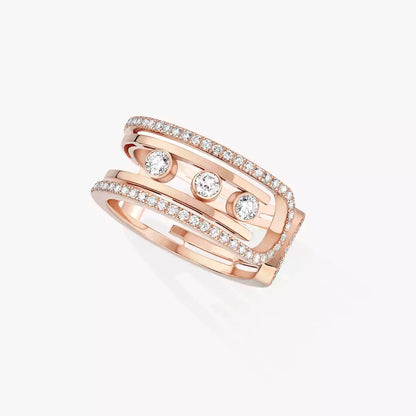 [Aurelle Jewelry]Move 10th Diamond Ring in Gold