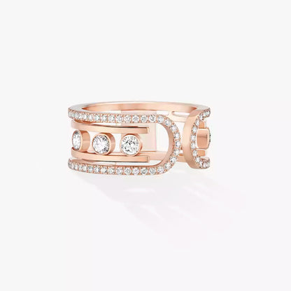 [Aurelle Jewelry]Move 10th Diamond Ring in Gold
