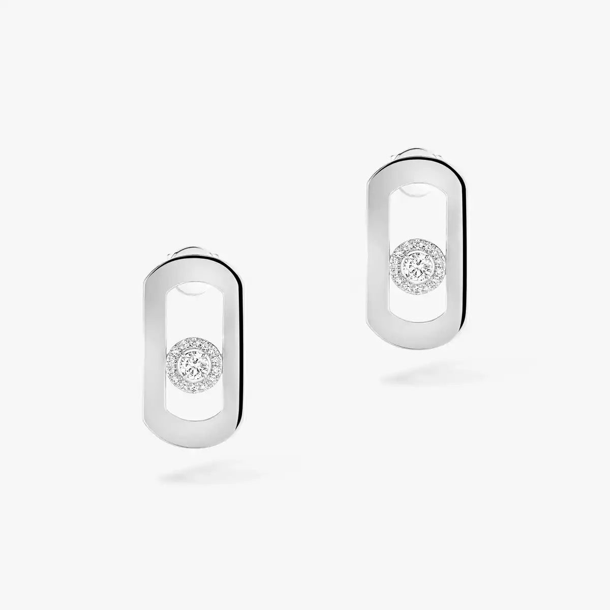 [Aurelle Style]So Move Diamond Earrings in Yellow Gold