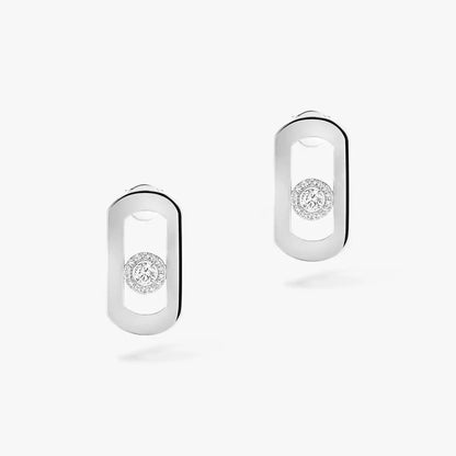 [Aurelle Style]So Move Diamond Earrings in Yellow Gold