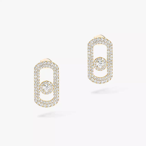 [Aurelle Style]So Move Pave_-Set Diamond Earrings in Silver