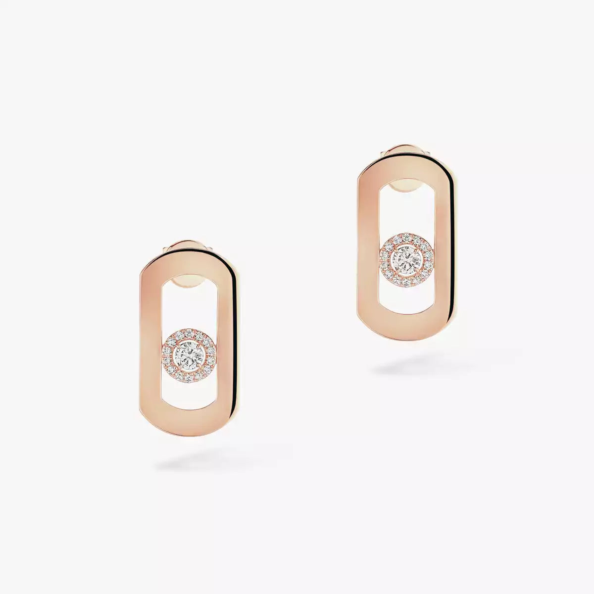 [Aurelle Style]So Move Diamond Earrings in Yellow Gold