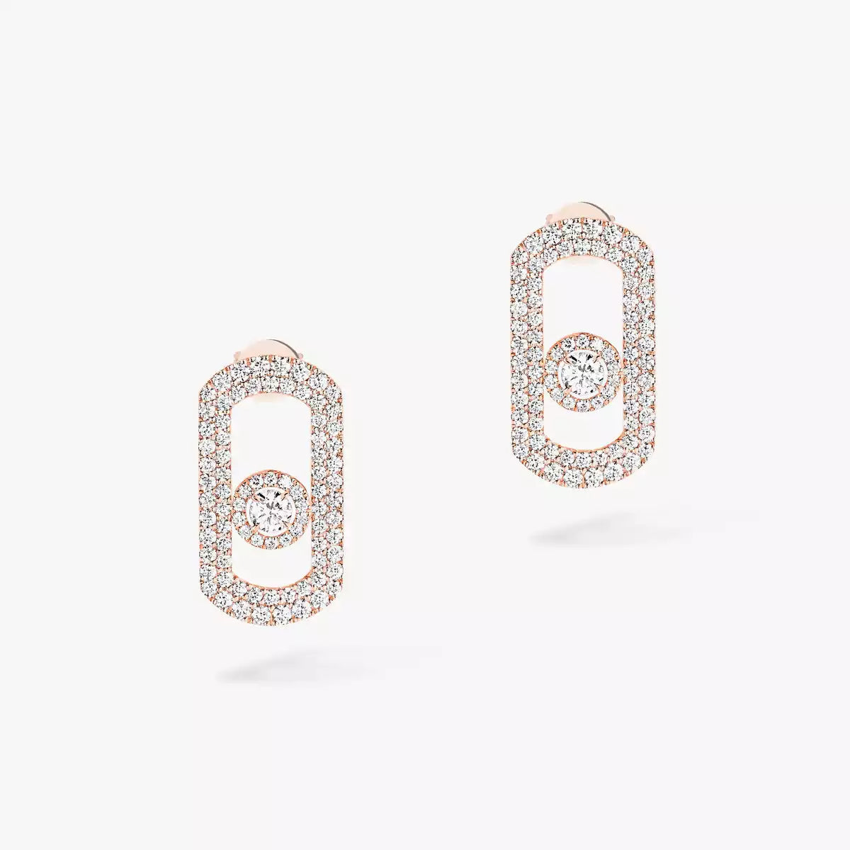 [Aurelle Style]So Move Pave_-Set Diamond Earrings in Silver