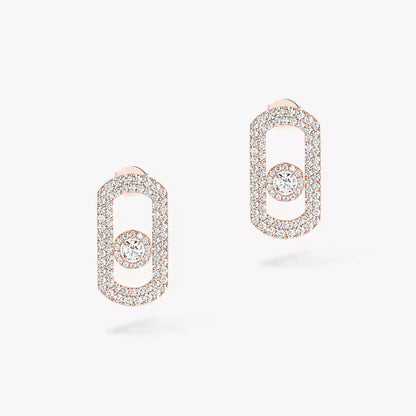 [Aurelle Style]So Move Pave_-Set Diamond Earrings in Silver