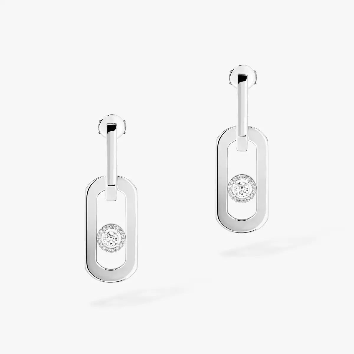 [Aurelle Style]So Move XL Diamond Pendant Earrings