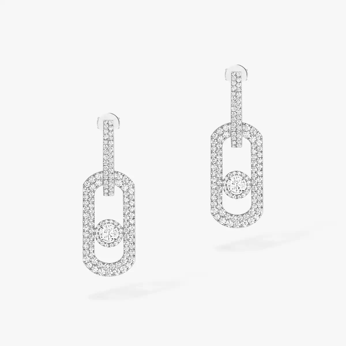 [Aurelle Style]So Move XL Pave_-Set Diamond Pendant Earrings