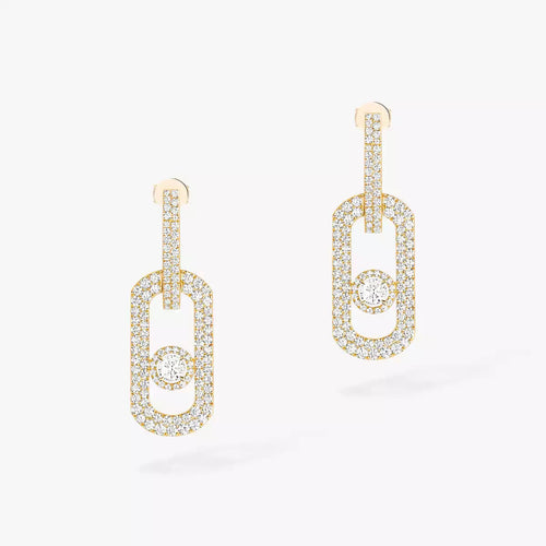 [Aurelle Style]So Move XL Pave_-Set Diamond Pendant Earrings