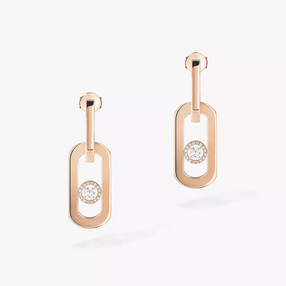 [Aurelle Style]So Move XL Diamond Pendant Earrings