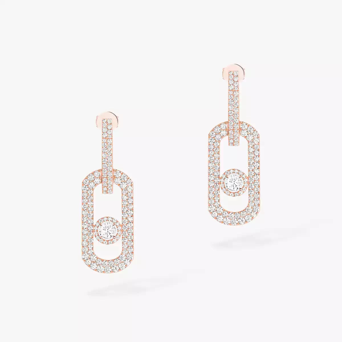 [Aurelle Style]So Move XL Pave_-Set Diamond Pendant Earrings