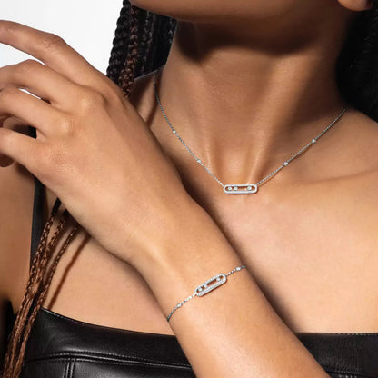 [Aurelle Style]Pavé Baby Move Diamond Bracelet