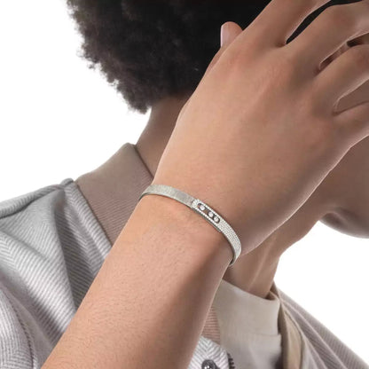 [Aurelle Style]Move Noa Ciselé half pavé bangle