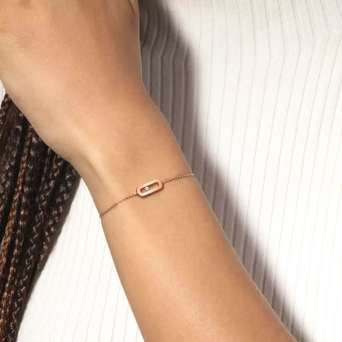 [Aurelle Style]Move Uno Diamond Bracelet