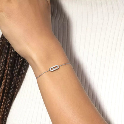 [Aurelle Style]Move Uno Diamond Bracelet