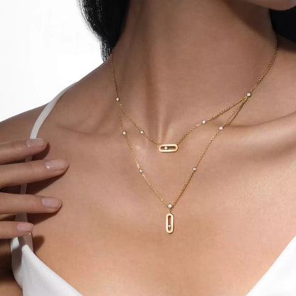 [Aurelle Style] Move Uno Diamond Necklace