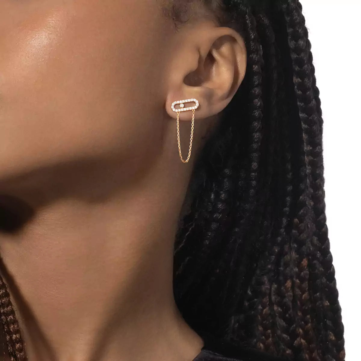 [Aurelle Style]Move Uno Diamond Earrings