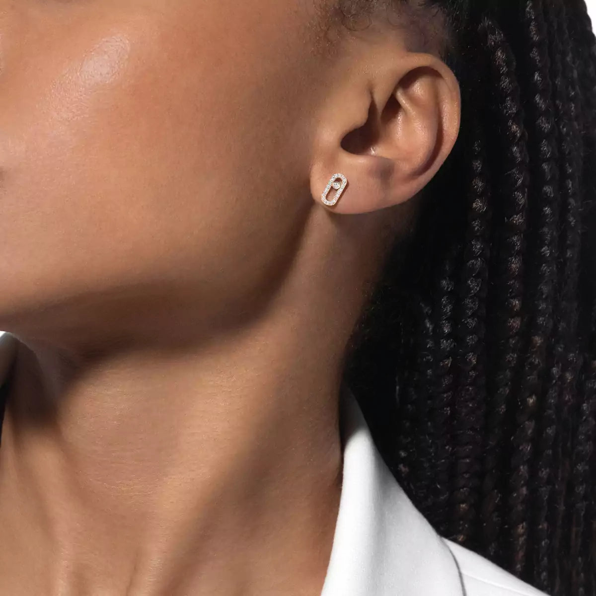 [Aurelle Style]Move Uno Diamond Earrings
