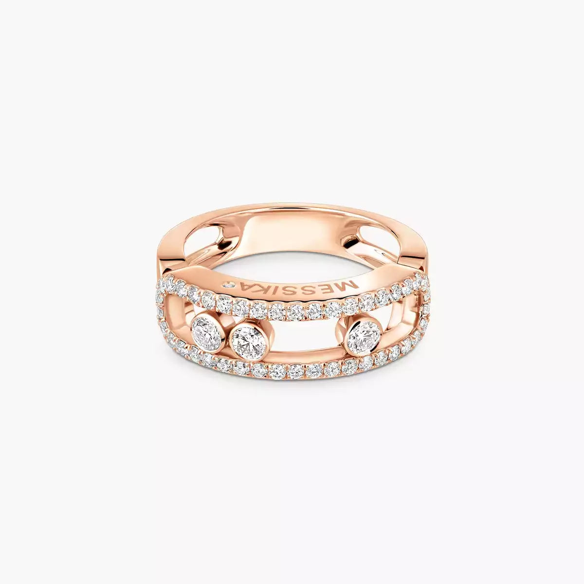 [Aurelle Jewelry] Move Gold Diamond Pave_ Ring