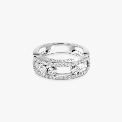 [Aurelle Jewelry] Move Gold Diamond Pave_ Ring