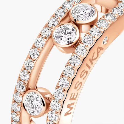 [Aurelle Jewelry] Move Gold Diamond Pave_ Ring