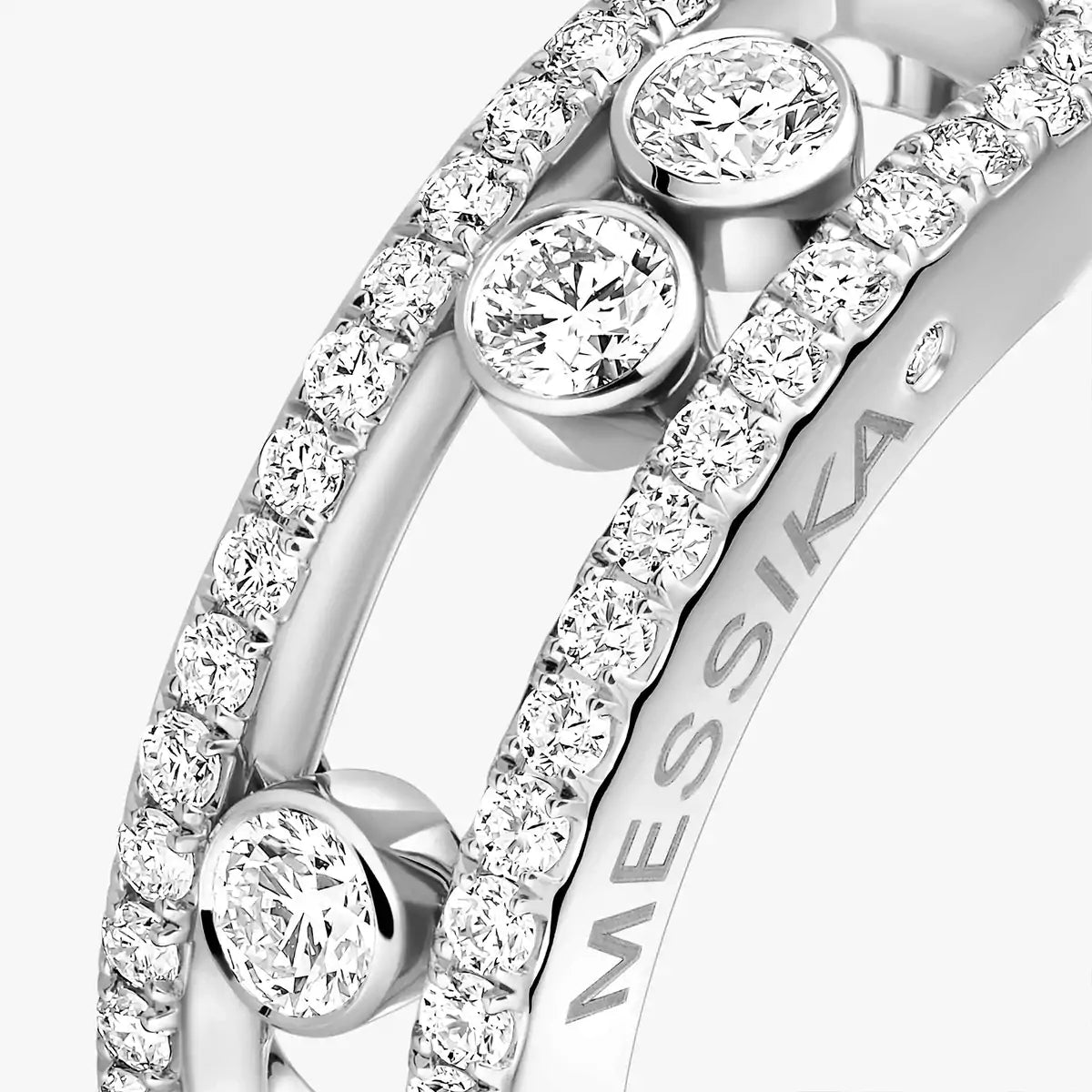 [Aurelle Jewelry] Move Gold Diamond Pave_ Ring