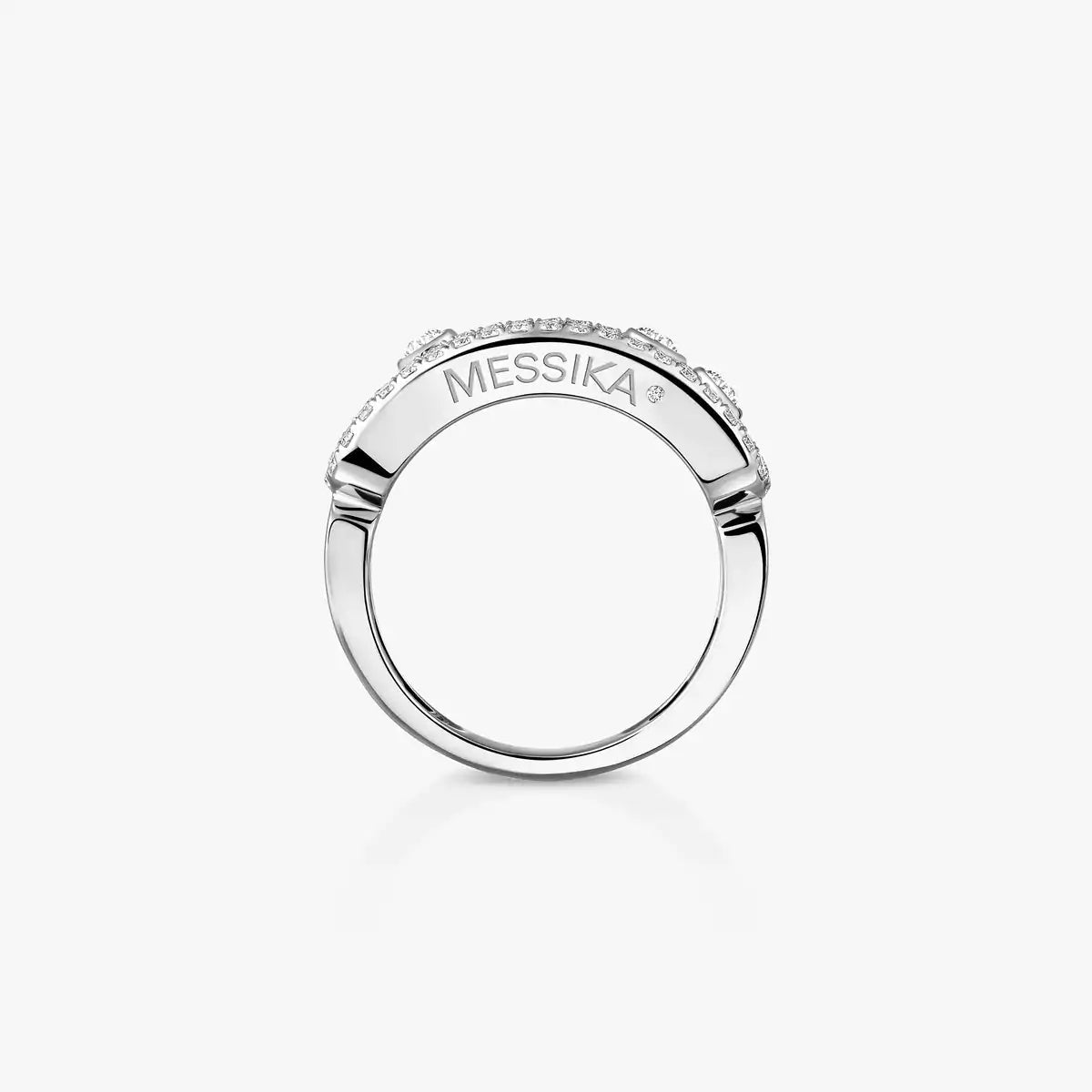 [Aurelle Jewelry] Move Gold Diamond Pave_ Ring